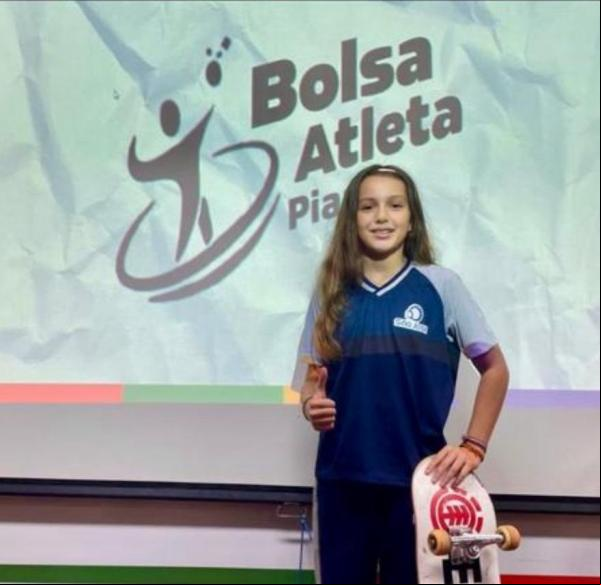 Skatista Rafaela Bandeira (Imagem:Ascom Secepi)