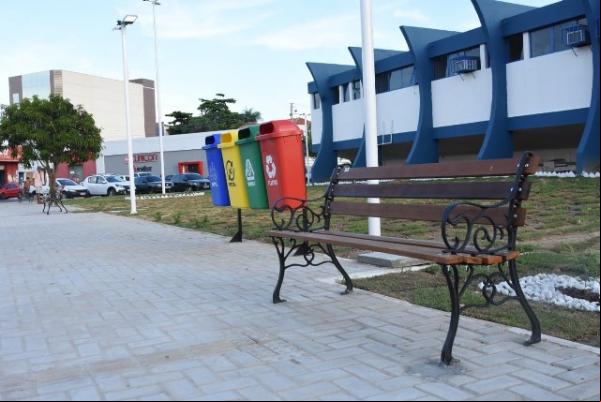 Reestruturação da Praça Coronel Borges.(Imagem:Secom)