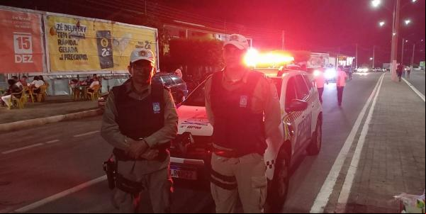 Sucesso no policiamento ostensivo durante as festividades de virada de ano em Floriano.(Imagem:Divulgação/PM)