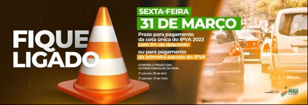 Quem parcelar o imposto também deve pagar a primeira parcela nesta sexta-feira (31), as outras duas parcelas do IPVA devem ser pagar nos dias 28 de abril e 31 de maio.(Imagem:Divulgação)