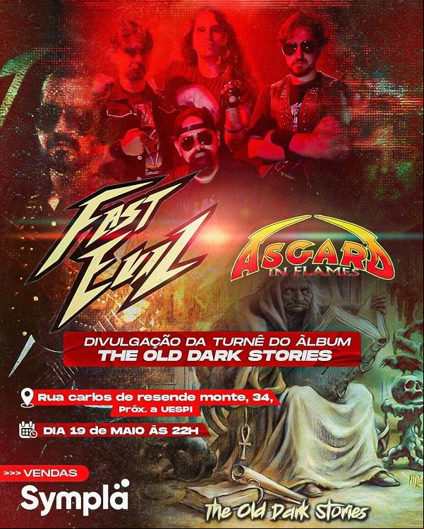 Turnê da banda de heavy metal Fast Evil.(Imagem: Divulgação )