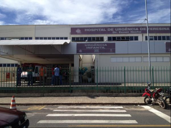 Adolescente foi levado em estado grave para o Hospital de Urgência de Teresina.(Imagem:Gil Oliveira/ G1)