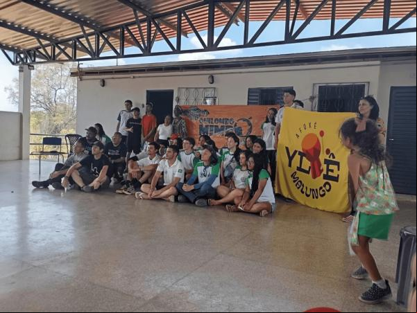 Estudantes de escola pública de Altos vivenciam a cultura quilombola no Mimbó.(Imagem:Divulgação)