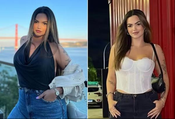 Suzanna Freitas antes e depois de eliminar 20 quilos.(Imagem:Reprodução/Instagram)