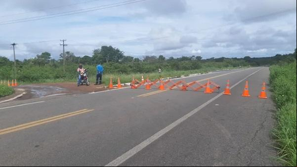 BR-343 em Piripiri, no Norte do Piauí(Imagem:Divulgação/PRF)
