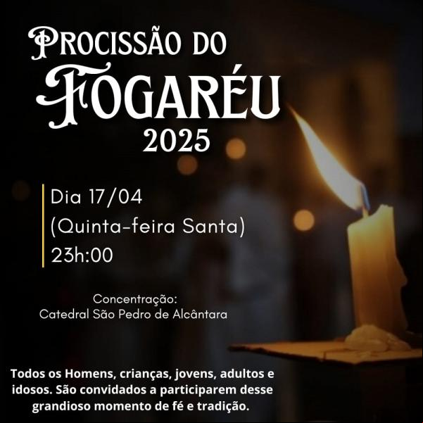 Homens de Floriano são convidados a participar da tradicional Procissão do Fogaréu.(Imagem:Divulgação)