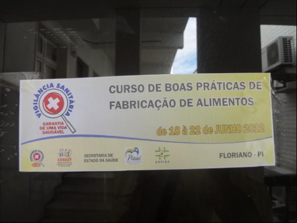 Curso de Boas Práticas de Fabricação de Alimentos.(Imagem:FlorianoNews)