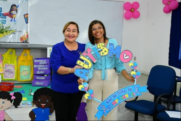 Abril Azul: Educação de Floriano promove ação para fortalecer a inclusão de crianças autistas(Imagem:Secom)