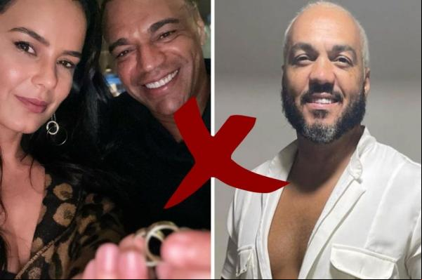 Luciele faz piada e cutuca o cantor Belo por dívida com seu esposo(Imagem:Reprodução)