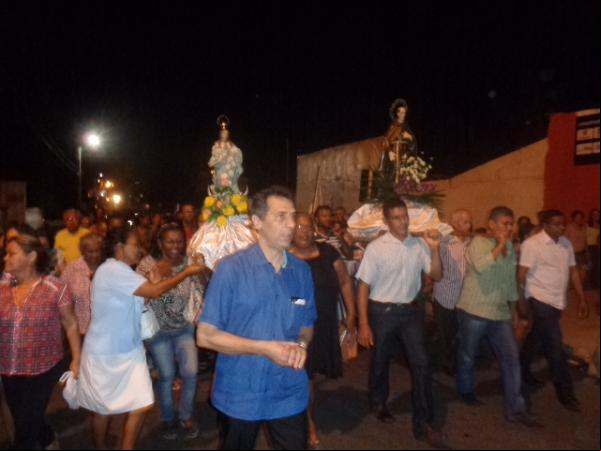 Gilberto Júnior participa da abertura dos Festejo do Padroeiro de Floriano.(Imagem:Waldemir Miranda)