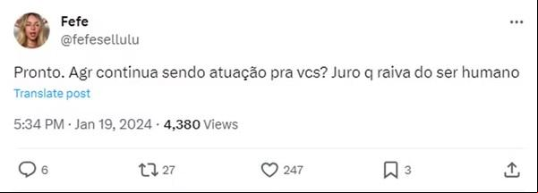 Famosas apoiam Vanessa Lopes após desistência do BBB 24 (Imagem: Reprodução/X)