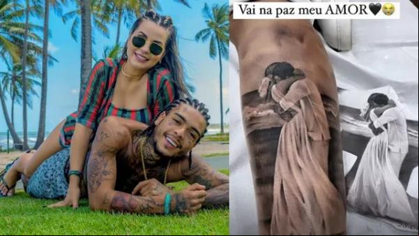 Deolane Bezerra, viúva de MC Kevin, fez tatuagem em homenagem ao cantor: