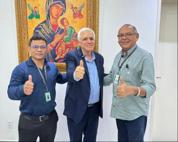 Themístocles Filho e reitor do IFPI discutem a implantação de três novos campi no Piauí(Imagem:Divulgação)