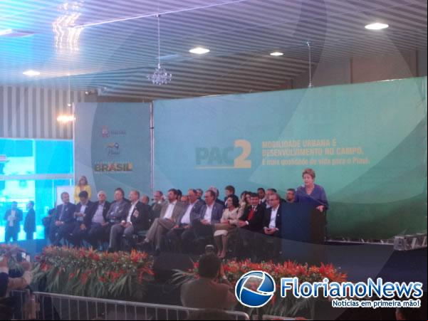 Presidente Dilma Rousseff visitou o Piauí.(Imagem:FlorianoNews)