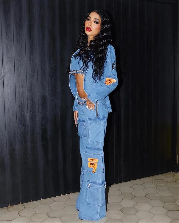 Dhiovanna Barbosa com um dos looks para seu aniversário.(Imagem:Pedro Argueles )