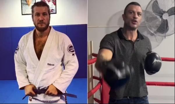 Os ex-BBBs Diego Alemão e Kleber Bambam se preparam para se enfrentar nos ringues.(Imagem:Reprodução/Instagram)