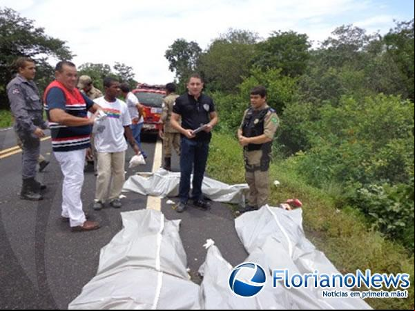 Acidente deixa quatro vítimas fatais entre Barão de Grajaú e São João dos Patos.(Imagem:FlorianoNews)