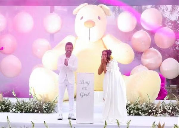 Cerimônia de chá revelação contou com casamento surpresa entre Zezé di Camargo e Graciele Lacerda.(Imagem:brazil news)