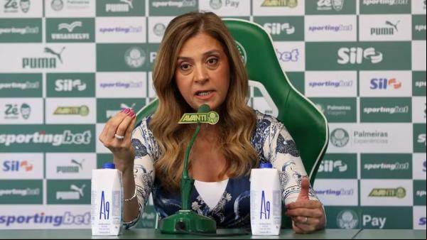 Leila Pereira, presidente do Palmeiras.(Imagem:Cesar Greco/Palmeiras)
