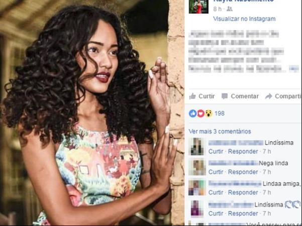 Kayra Nascimento denuncia que sofreu racismo em concurso Miss Piauí.(Imagem:Reprodução/Facebook)