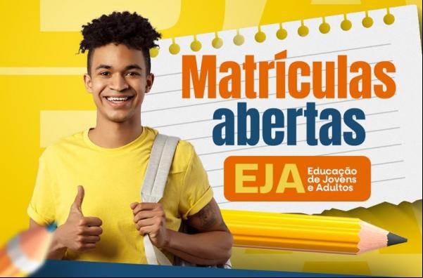 Matrículas abertas para Educação de Jovens e Adultos (EJA) em Floriano.(Imagem:Reprodução/Instagram)