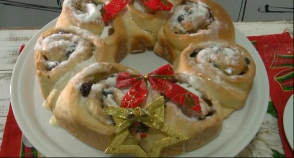 Rosca Natalina - Receita Natalina(Imagem:Reprodução / TV Clube )