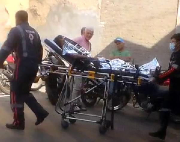 Homem queimado em atentado no Mercado Central de Floriano não resiste e falece no HUT.(Imagem:Reprodução)