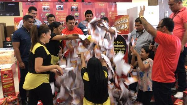 Armazém Paraíba realiza em Floriano o segundo sorteio da promoção de aniversário.(Imagem:FlorianoNews)