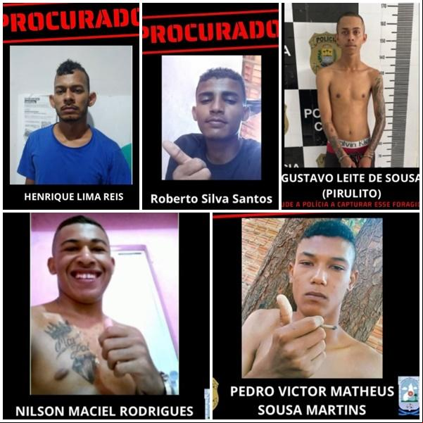 Polícia Civil de Floriano divulga fotos de criminosos procurados e pede ajuda da população(Imagem:Reprodução/Instagram)