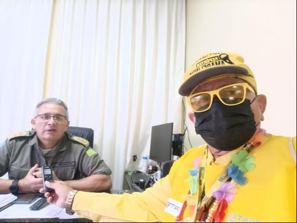 Tenente-Coronel Gilson Leite explica procedimentos para realização de eventos em vias públicas.(Imagem:FlorianoNews)