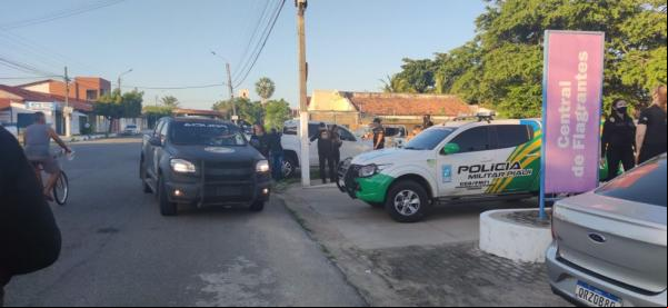 Central de Flagrantes de Parnaíba, durante Operação Integrada da Polícia Civil.(Imagem:Divulgação/PC-PI)