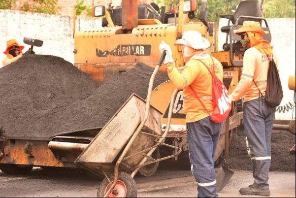 Avenida que dá o ao bairro Guia ganha recapeamento asfáltico(Imagem:SECOM)