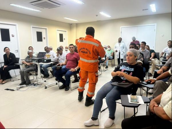 Agosto Cinza: Nova Maternidade realiza atividade de conscientização sobre segurança contra incêndios.(Imagem:Divulgação)