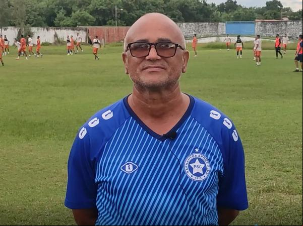 Oliveira Canindé, técnico do Parnahyba.(Imagem:Felipe Cruz )
