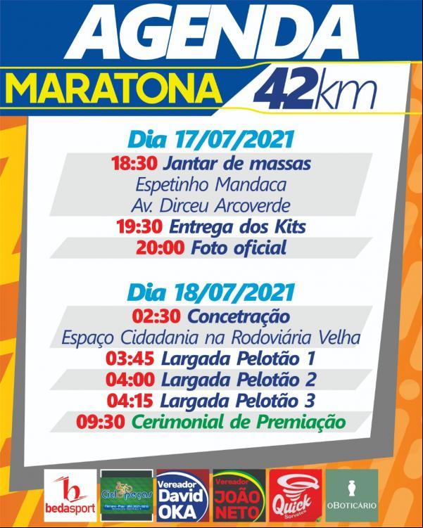 I Maratona ADECOS será realizada neste domingo (18)(Imagem:Divulgação)