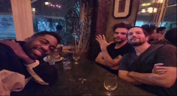 Lázaro Ramos, Vladimir Brichta e Wagner Moura (Imagem:Reprodução Instagram)