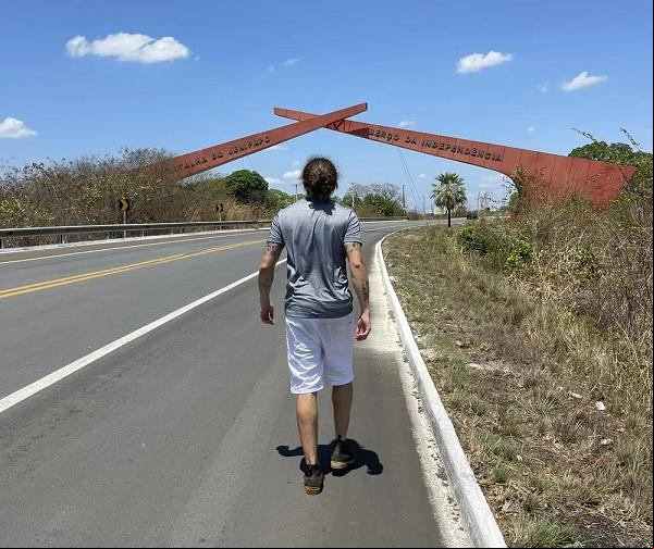 Whindersson Nunes visitou monumento da Batalha do Jenipapo, em Campo Maior, Norte do Piauí.(Imagem:Divulgação )