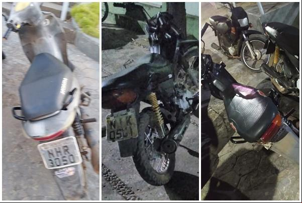 Polícia Militar recupera três motocicletas que haviam sido roubadas em Floriano.(Imagem:Reprodução/Instagram)