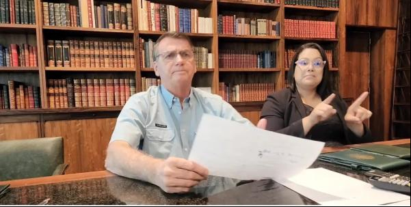 Bolsonaro se despede da presidência(Imagem:Reprodução)