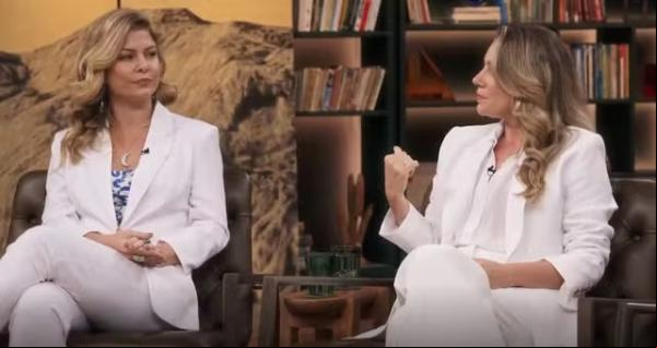 Juliana Baroni e Bárbara Borges no Conversa Com Bial.(Imagem:Reprodução)