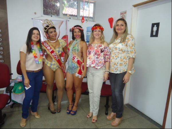 Rainha e Musa do carnaval reforçam campanha de doação de sangue no Hemocentro de Floriano.(Imagem:FlorianoNews)