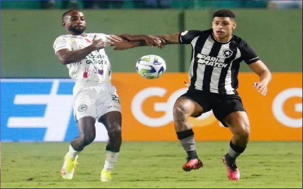 Goiás vence Botafogo por 2 a 1 e quebra invencibilidade em jogo emocionante(Imagem:Reprodução)