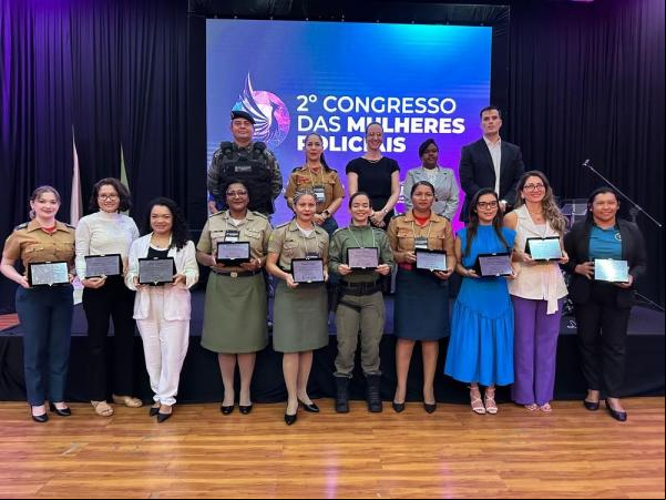 Mulheres da Segurança Pública se reúnem durante o 2° Congresso das Mulheres Policiais em Teresina.(Imagem:Divulgação)