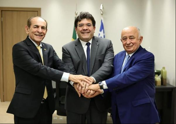 Marcelo Castro, Rafael Fonteles e Júlio César.(Imagem:divulgação/ redes sociais)