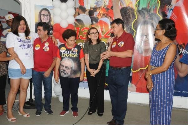 Em inauguração do comitê de Leida Diniz, Wellington defende que o ser humano deve ser priorizado.(Imagem:Ascom)