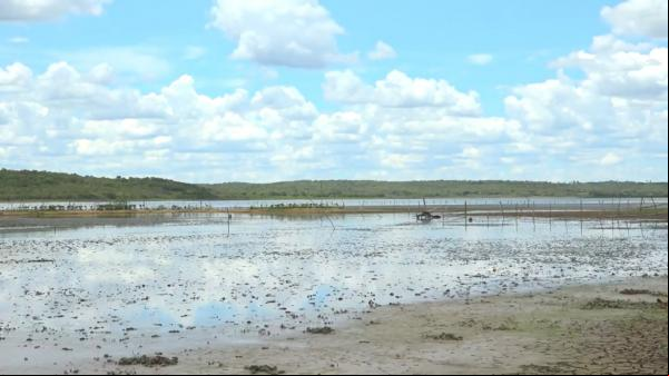 Cabeceira da Represa vazia(Imagem:TV Clube)