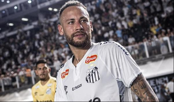Neymar em partida pelo Santos(Imagem:Raul Baretta/ Santos FC)