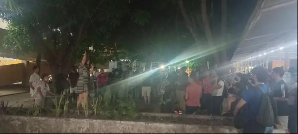 Protesto na UFPI(Imagem:Edigar Neto/ TV Clube)