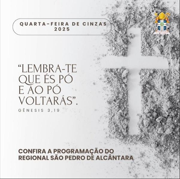 Confira a programação da Quarta-feira de Cinzas nas Paróquias de Floriano.(Imagem:Reprodução/Instagram)