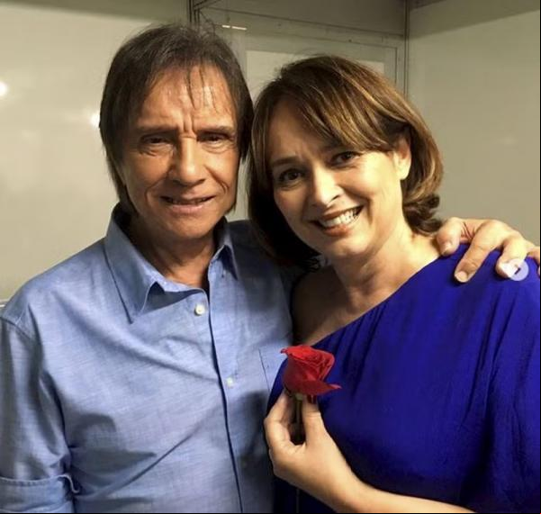 Myrian Rios e Roberto Carlos(Imagem:Divulgação)